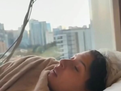 Ana Castela aparece grogue após anestesia para fazer exame e solta: ‘ai, que saudade dele;’ VEJA VÍDEO