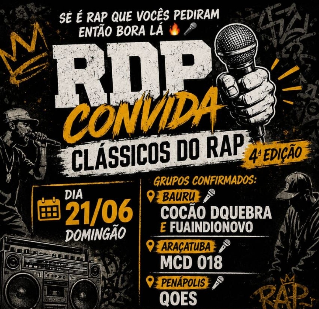 No momento, você está visualizando Clássicos do Rap chega à quarta edição e reúne artistas de quatro cidades da região neste domingo em Marília. E haverá ainda Palco Livre para os MCs