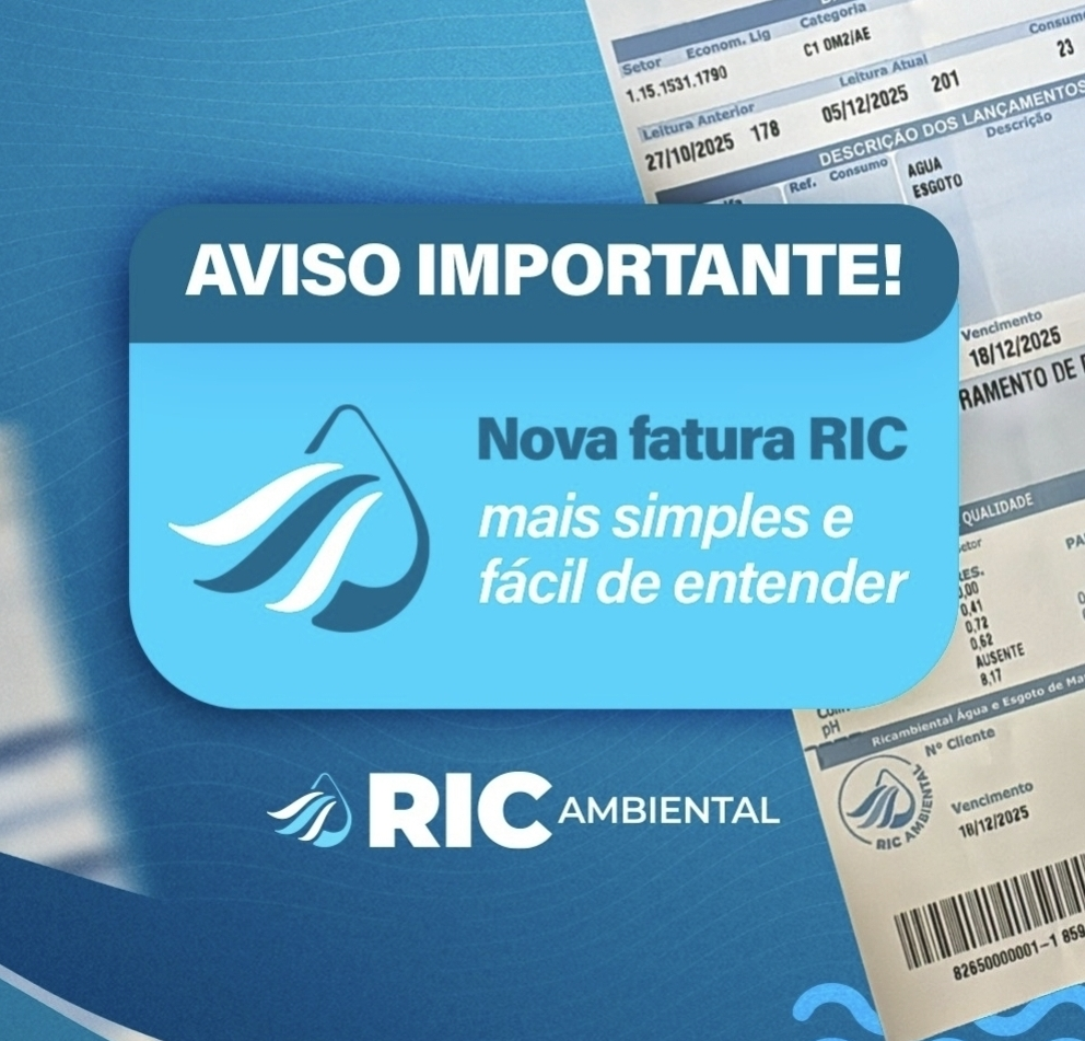 No momento, você está visualizando Fatura mais clara, atendimento mais ágil! RIC Ambiental reformulou o modelo da fatura para tornar a leitura mais simples, intuitiva e fácil. Confira !