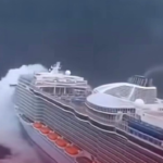 Impressionante: onda gigante “engole” cruzeiro em alto-mar; VEJA VÍDEO