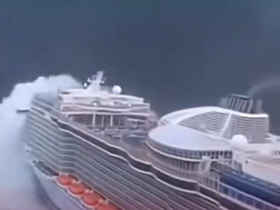 Impressionante: onda gigante “engole” cruzeiro em alto-mar; VEJA VÍDEO