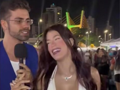 Repórter aborda mulher em evento em Natal/RN e questiona se muitos homens já tinham ‘chegado junto’ e final é inesperado; VEJA VÍDEO