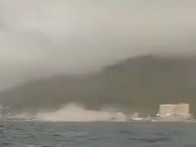 IMPRESSIONANTE: Pescadores registram do mar prédios desabando na Venezuela durante terremoto de 7,5; VEJA IMAGENS