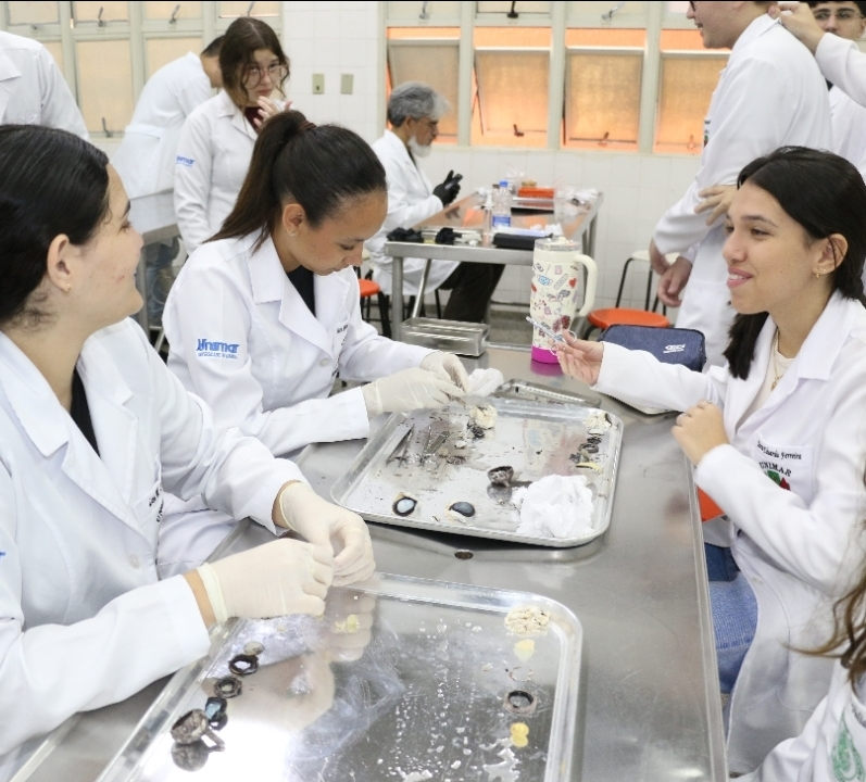 No momento, você está visualizando Acadêmicos de Medicina da Unimar vivenciam prática de instrumentação cirúrgica desde o primeiro ano. Conhecimento teórico aliado a vivências práticas. Veja