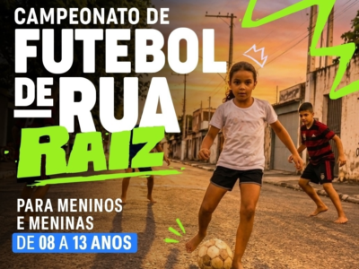 Marília terá Campeonato de Futebol de Rua Raiz no dia 11 de julho para crianças e adolescentes. Iniciativa incentiva prática do esporte integrativo. Veja