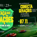Futebol de mesa resgata memórias e promove integração entre gerações no Marília Shopping. Com oficinas gratuitas, torneio é aberto ao público