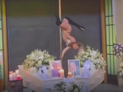 Show de pole dance em velório de casal divide opiniões na internet, VEJA VÍDEO