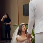 Noiva toma atitude inusitada no momento dos votos e vídeo repercute nas redes; VEJA VÍDEO