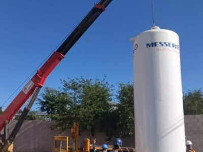 RIC Ambiental reforça sistema de tratamento com instalação de novos tanques de CO₂. Amplia a capacidade técnica das unidades e evolui a infraestrutura de abastecimento em Marília