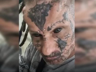 Veja como era o rosto do tatuador morto em tribunal do crime antes das tatuagens; FOTO IMPRESSIONA