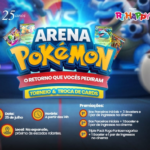 Arena Pokémon leva competição e diversão ao Marília Shopping. Evento gratuito reúne torneio oficial, espaço para troca de cards e muitas atrações