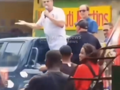 Clima esquenta: Lindbergh Farias bate boca com populares durante carreata em Nova Iguaçu; VEJA MOMENTO