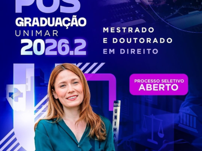 Terminam amanhã, dia 12, as inscrições para o Mestrado e Doutorado em Direito da Unimar, os quais reúnem corpo docente internacional e acadêmicos de todo o país. Se inscreva aqui
