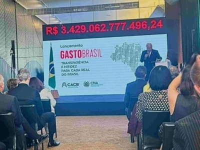 Gasto Brasil: Associação Comercial participa de lançamento de painel eletrônico. Ele monitora todas as despesas dos governos federal, estaduais e municipais de forma imediata