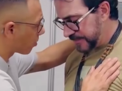 Padre Fábio de Melo vive momento emocionante ao receber oração de pastor em encontro religioso e momento viraliza nas redes; assista ao vídeo