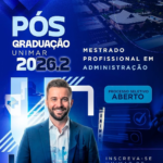 Inscrições para o Mestrado Profissional em Administração da Unimar encerram no dia 1º de setembro. Reta final do processo seletivo para ingresso no 2º semestre de 2026