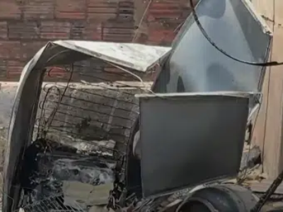 Máquina de lavar pega fogo e destrói apartamento em RO, VEJA VÍDEO