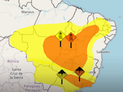 Inmet emite alerta de tempestades para 10 estados; ventos podem chegar a 100 km/h — veja quais regiões estão na previsão