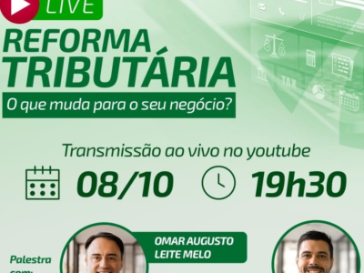 Sicredi promove live gratuita com especialistas em direito tributário sobre os impactos da Reforma Tributária para MEIs e pequenas empresas. Veja tudo e como participar