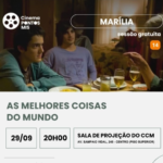 Cinema Pontos MIS exibe“As Melhores Coisas doMundo” nesta terça-feiraem Marília. Filme abordadesafios da adolescência,bullyng e muito mais.Veja tudo