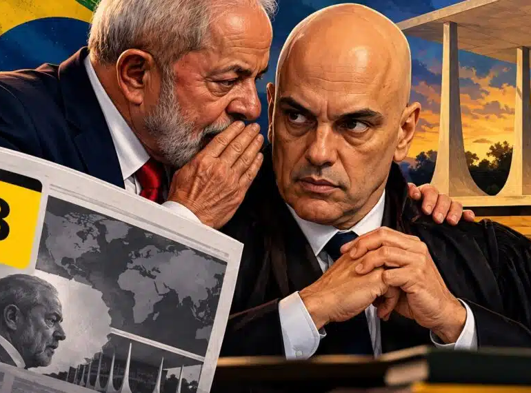No momento, você está visualizando Bloomberg aponta Alexandre de Moraes como grande problema para Lula, mas deixa de lado aliança que favoreceu o presidente