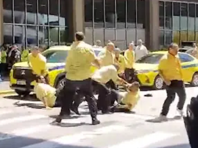 Confusão entre taxistas é registrada no Aeroporto do Galeão, VEJA VÍDEO