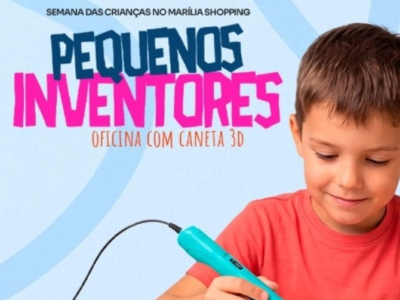 Marília Shopping transforma o Dia das Crianças em experiências criativas com Oficinas de Caneta 3D. Atividade gratuita une tecnologia, criatividade e diversão em uma experiência interativa para as crianças