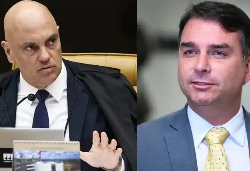 No momento, você está visualizando Flávio Bolsonaro pede renúncia de Moraes: “Faça esse bem pela nação, Moraes, e renuncie”