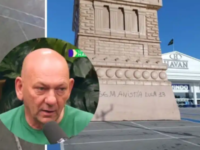 Réplica da Estátua da Liberdade é pichada em Natal; dono da Havan anuncia recompensa; VEJA VÍDEO