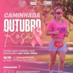 1ª Caminhada Outubro Rosa, da Associação de Senhoras de Rotarianos, em parceria com a ACC, acontece neste domingo. Veja horário e local
