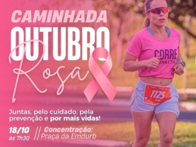 1ª Caminhada Outubro Rosa, da Associação de Senhoras de Rotarianos, em parceria com a ACC, acontece neste domingo. Veja horário e local