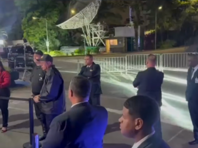 Equipe do GATE é acionada por suspeita de bomba em carro de Flávio Bolsonaro após debate; VEJA VÍDEO