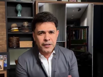 Zezé Di Camargo declara apoio a Flávio Bolsonaro e manda recado sobre o dia 25. VEJA VÍDEO