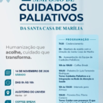 Estão abertas as inscrições para o 1º Simpósio de Cuidados Paliativos da Santa Casa de Marília, que terá palestra do médico do Hospital do Amor de Barretos, Dr. Luís Fernando Rodrigues, entre outras