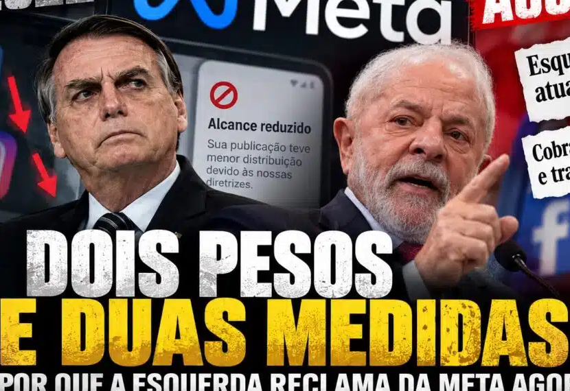 No momento, você está visualizando DOIS PESOS E DUAS MEDIDAS? Por que a esquerda reclama da Meta agora, mas em 2022, quando Lula venceu Bolsonaro, o discurso era outro?
