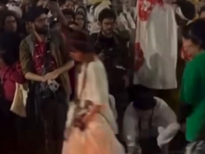 Umbandistas cantam ponto de Xangô para Flávio Bolsonaro em ato pró-Lula: “amarrar Bolsonaro no cipó”; ASSISTA VÍDEO
